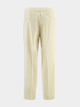 Brunello Cucinelli Natural Corduroy Drawstring Leisure Trousers