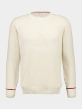 Brunello Cucinelli Cream Knitted Cotton Crewneck Sweater
