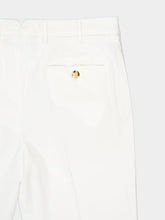 Brunello Cucinelli White Italian Fit Cotton Trousers
