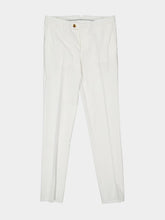 Brunello Cucinelli White Italian Fit Cotton Trousers
