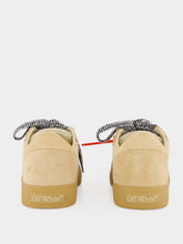 Off-White Beige and Haute Red Vulcanized Low Leather Sneakers