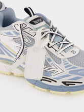 Off-White Light Grey and Cyan Celeste Be Right Back Sneakers