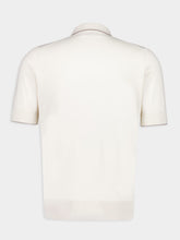 Off-White Short-Sleeved Cotton Polo Shirt