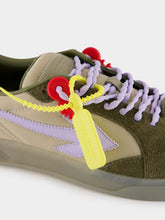 Off-White Brown and Lavender End Of Play Sneakers