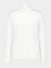Majestic Filatures White Organic Cotton Linen Long-Sleeved Shirt