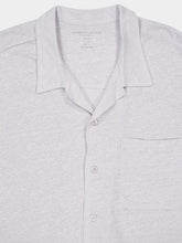 Majestic Filatures Cream Short-Sleeve Linen Button-Up Shirt