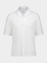 Brunello Cucinelli White Cotton Short-Sleeve Shirt