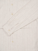 Brunello Cucinelli Rope Cotton and Linen Jacquard Stripe Easy Fit Guayabera