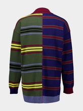 Paula Magdalene Multicolour Striped Embroidered Knitted Top