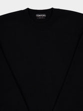 Tom Ford Black Sculptural Double-Face Wool Cashmere Sweatshirt