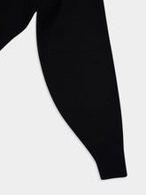 Tom Ford Black Sculptural Double-Face Wool Cashmere Sweatshirt