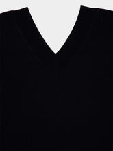 Tom Ford Black Cashmere Off-the-Shoulder V-Neck Knit