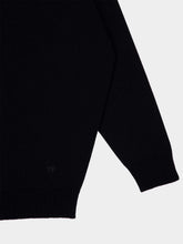 Tom Ford Black Cashmere Off-the-Shoulder V-Neck Knit
