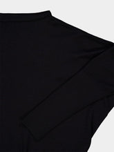 Tom Ford Black Off-Shoulder Wool-Silk Top