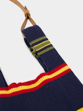 Paula Malachite Multistripe Knitted Bag