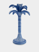 Les Ottomans Art de la Table Grand Blue Candle Holder