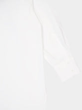 Paula Marla White Relaxed Fit Poplin Shirt with Detachable Flower