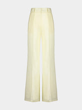 Paula Marte Cream Linen Wide Pants