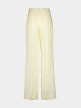 Paula Marte Cream Linen Wide Pants