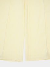 Paula Marte Cream Linen Wide Pants