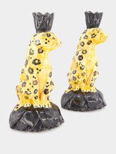Les Ottomans Leopard Candleholder Set