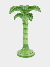 Les Ottomans Art de la Table Medium Green Candle Holder