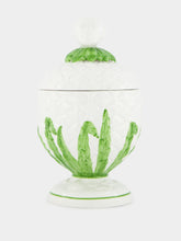 Les Ottomans White Monkey Head Ceramic Box