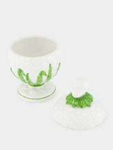 Les Ottomans White Monkey Head Ceramic Box