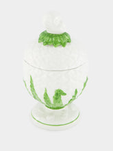 Les Ottomans White Monkey Head Ceramic Box