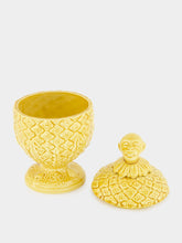 Les Ottomans Yellow Handpainted Monkey Jar