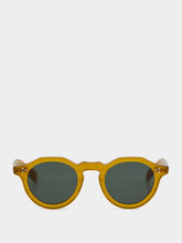 Eyevan 7285 Mandarin Orange Mason Round Sunglasses