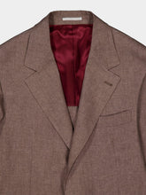 Brunello Cucinelli Nut Délavé Linen Deconstructed Blazer
