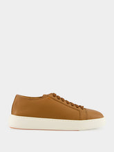 Light Brown Tumbled Leather Sneakers
