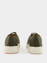 Santoni Green Tumbled Leather Sneakers