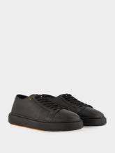 Santoni Black Low-Top Dames Leather Sneakers