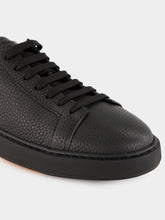 Santoni Black Low-Top Dames Leather Sneakers