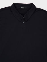 James Perse Black Brushed Lotus Cotton Polo
