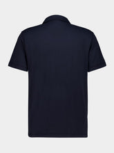 James Perse Deep Blue Brushed Lotus Cotton Polo