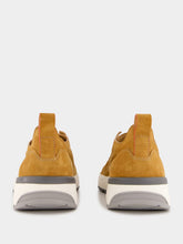 Santoni Gold Brown Suede Sneakers