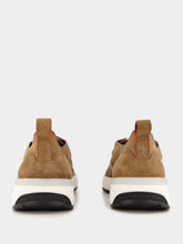 Santoni Dark Brown Suede Sneakers