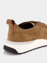 Santoni Dark Brown Suede Sneakers