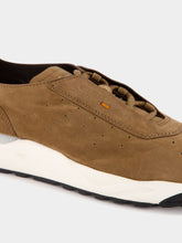 Santoni Dark Brown Suede Sneakers