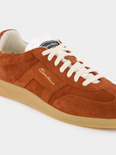 Santoni Brown Suede DBS Oly Sneaker