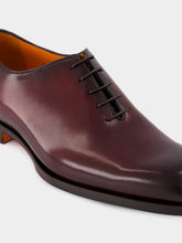 Santoni Red Calfskin Brando Oxford Shoes