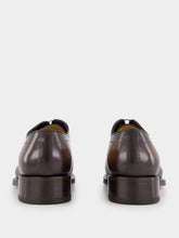 Dark Brown Leather Oxford Shoes with Brogue Detail | PDP - Fashion Clinic