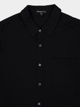 James Perse Black Clean Finish Cotton Jersey Shirt