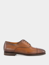 Santoni Brown Polished Leather Shoes