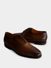 Santoni Brown Polished Leather Shoes