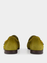Santoni Olive Suede Monk Strap Loafers