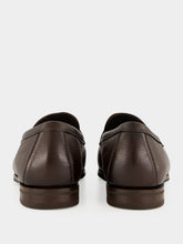 Santoni Brown Carlo Leather Penny Loafers